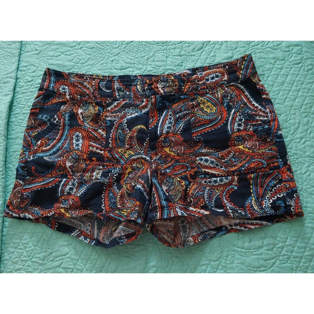 Banana Republic Shorts Short Women Sz 8,Pockers,Paisley,24 Inch Waist,3.5 Inseam